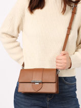 Cross Body Tas Paris Ily Leder Lancaster Bruin paris ily 12-vue-porte