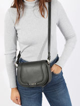 Cross Body Tas Ella Leder Le tanneur Zwart ella TNGI1210-vue-porte