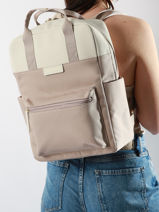 Rugzak Business 1 Compartiment + 15" Pc Kapten and son Violet backpack BERGEN-vue-porte