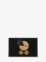 Postkaart Leder Etrier Zwart accessoires EBM001