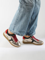 Sneakers Solveig Uit Leder Maison toufet Veelkleurig women CO33197C-vue-porte