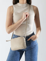 Cross Body Tas Leather Leder Biba Beige leather BET8L-vue-porte