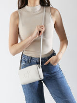 Cross Body Tas Sculpted Calvin klein jeans Wit sculpted 4K3036G-vue-porte
