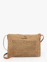 Cross Body Tas L'atelier Du Crochet Raphia Le voyage en panier Beige l'atelier du crochet AM810