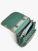 Rugzak Vintage Fantasy 2 Compartimenten Cameleon Groen vintage fantasy SD39-vue-porte