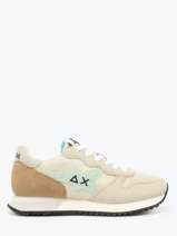 Sneakers Stargirl Glitter Sun68 Beige women Z35212