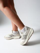 Sneakers Uit Leder New balance Grijs boy U370LP-vue-porte
