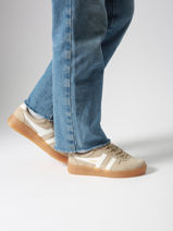 Sneakers Uit Leder Gola Beige women CLA589-vue-porte