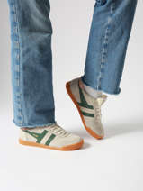 Sneakers Uit Leder Gola Beige women CLB538