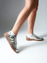 Sneakers Goal Uit Leder Coolway Zilver women 7683172-vue-porte