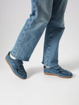 Sneakers Uit Leder Alohas Blauw women 10091702-vue-porte