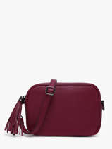 Cross Body Tas Caviar Leder Milano Rood caviar CA2006N