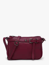 Cross Body Tas Caviar Leder Milano Rood caviar G1421N