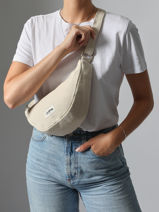 Cross Body Tas Jute Katoen Hindbag Beige jute JU-vue-porte