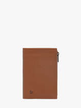 Portefeuille Met Portemonnee Madras Leder Etrier Bruin madras EMAD619