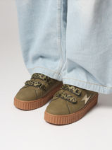 Sneakers Aby Vanessa wu Wit women BK2714NR-vue-porte