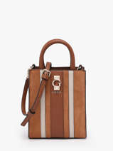 Cross Body Tas Erenia Leder Guess Bruin erenia SB783875