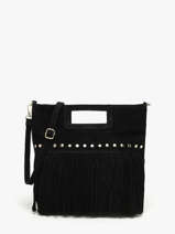 Cross Body Tas Velvet Milano Zwart velvet VE25091