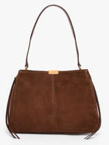 Schoudertas Casual Leather Leder Tommy hilfiger Bruin casual leather AW18201