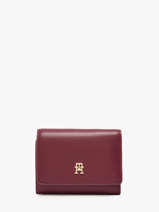 Portefeuille Tommy hilfiger Rood th icon AW17737