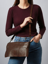 Cross Body Tas Heritage Leder Biba Bruin heritage BT5-vue-porte