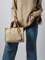 Handtas Th City Tommy hilfiger Beige th city AW17852-vue-porte