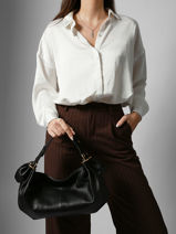 Schoudertas Studio Leder Gerard darel Zwart studio DCSA3457-vue-porte