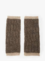 Handschoenen Pieces Bruin johanna 17160055