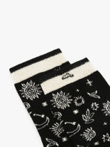 Damessokken Lea & Ava Cabaia Zwart socks women AVA-vue-porte