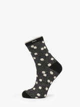 Damessokken Midnight Black Cabaia Zwart socks women MINUIT