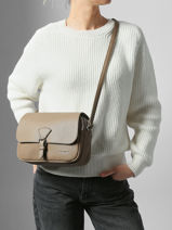 Cross Body Tas Grained Miniprix Bruin grained F3601-vue-porte