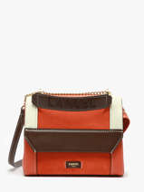 Cross Body Tas Ninon Color Block Leder Lancel Oranje ninon A13370