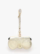 Brilhouder Nine Leder Milano Zilver nine NI25069