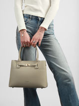 Handtas Saffiano David jones Beige saffiano CM8353-vue-porte