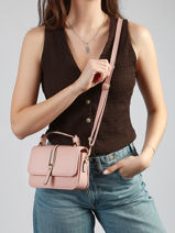 Cross Body Tas Grained Miniprix Roze grained 1036-vue-porte