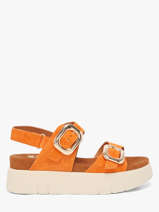 Sandalen Uit Leder Mam'zelle Oranje women CSGNQ06