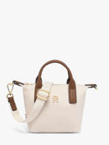 Cross Body Tas Popette Nylon Tommy hilfiger Wit popette AW18368