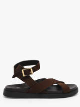 Sandalen Uit Leder Steve madden Groen women 11004935