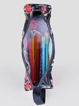 Pennenzak 1 Compartiment Back To School Roxy Grijs back to school RJAA3898-vue-porte