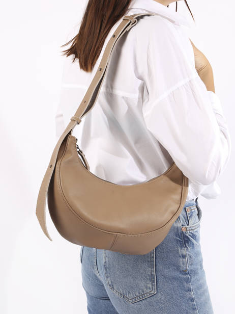 Cross Body Tas Sosoomao Leder Etrier Beige sosoomao ECSO057M ander zicht 1