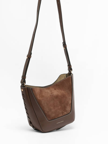 Cross Body Tas Lou Leder Vanessa bruno Bruin lou 88V40905 ander zicht 2