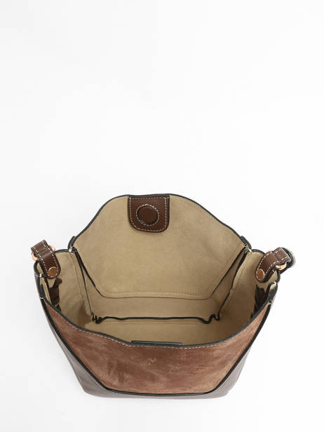 Cross Body Tas Lou Leder Vanessa bruno Bruin lou 88V40905 ander zicht 3
