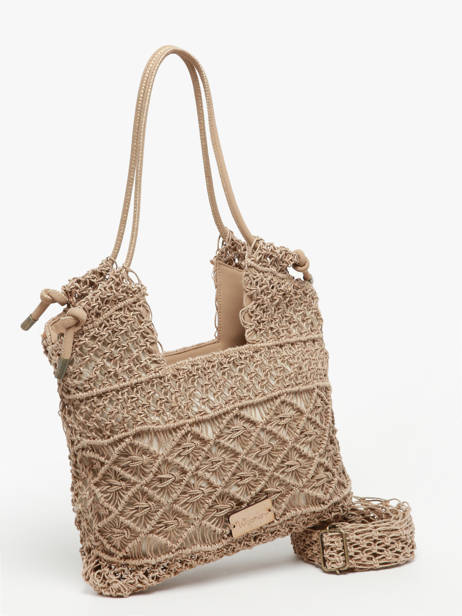 Schoudertas Tanaisie Uit Gevlochten Jute Woomen Beige tanaisie WTAN09 ander zicht 2