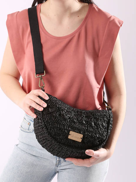 Cross Body Tas Clematite Woomen Zwart clematite WCLE01 ander zicht 1