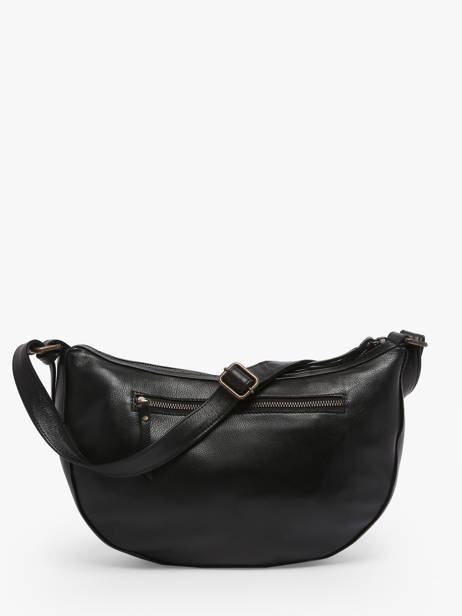 Cross Body Tas Cow Leder Basilic pepper Zwart cow BCOW71 ander zicht 4