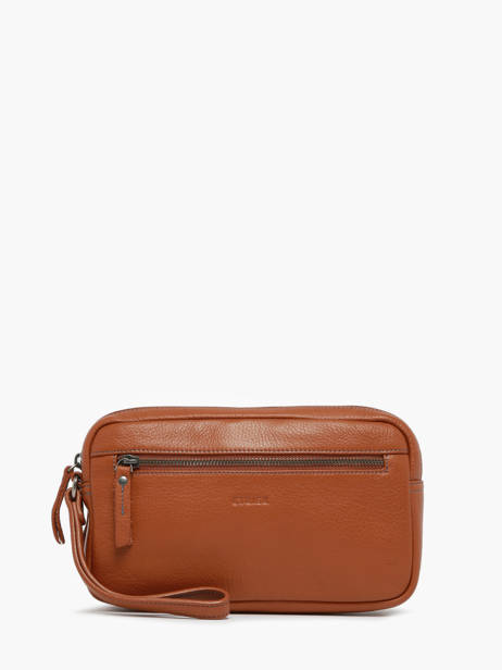 Herenpocket Foulonné Leder Etrier Bruin foulonne EFOU721S