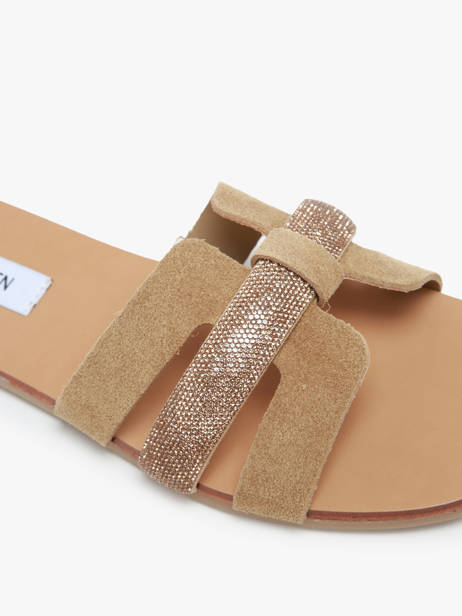 Slippers Edriah Uit Leder Steve madden Beige women 11002559 ander zicht 1