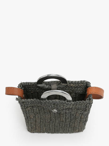 Cross Body Tas L'atelier Du Crochet Le voyage en panier Grijs l'atelier du crochet AM776 ander zicht 3