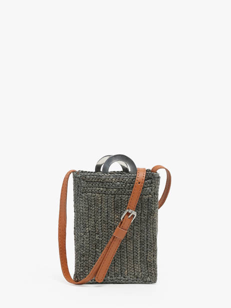 Cross Body Tas L'atelier Du Crochet Le voyage en panier Grijs l'atelier du crochet AM776 ander zicht 4