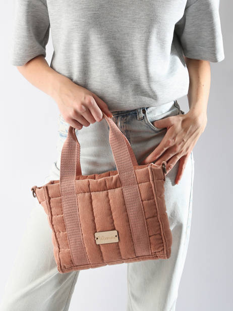 Cross Body Tas Ixora Katoen Woomen Roze ixora WIXO11 ander zicht 1